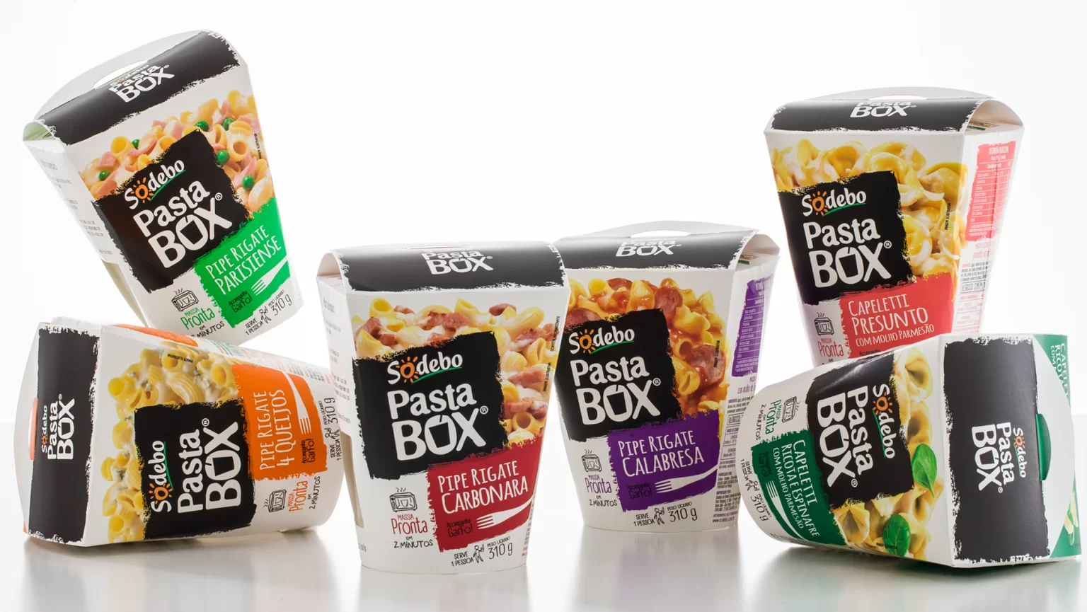 Projeto Design Gráfico Embalagens Sodebo Pasta Box - Pande